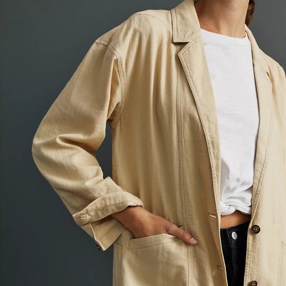 NEW Size L Pilcro Women's Summer Blazer - Neutral - Picture 5 of 5